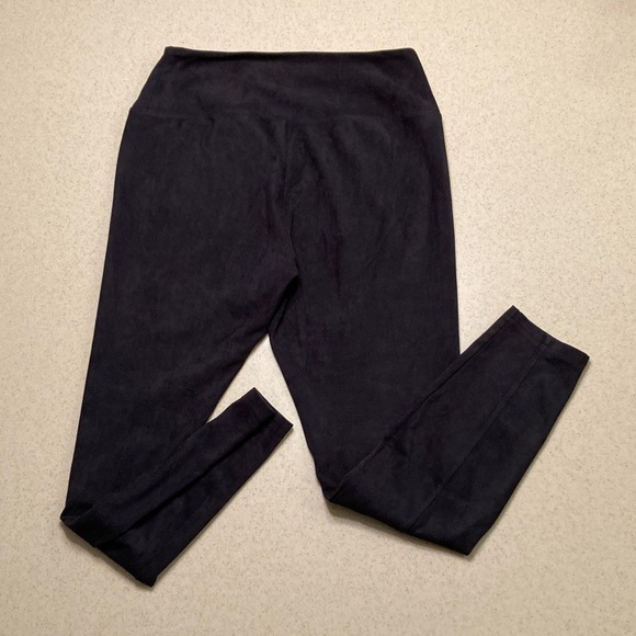 Simply Vera Vera Wang Black Leggings Women Size M Faux Suede - Picture 6 of 9